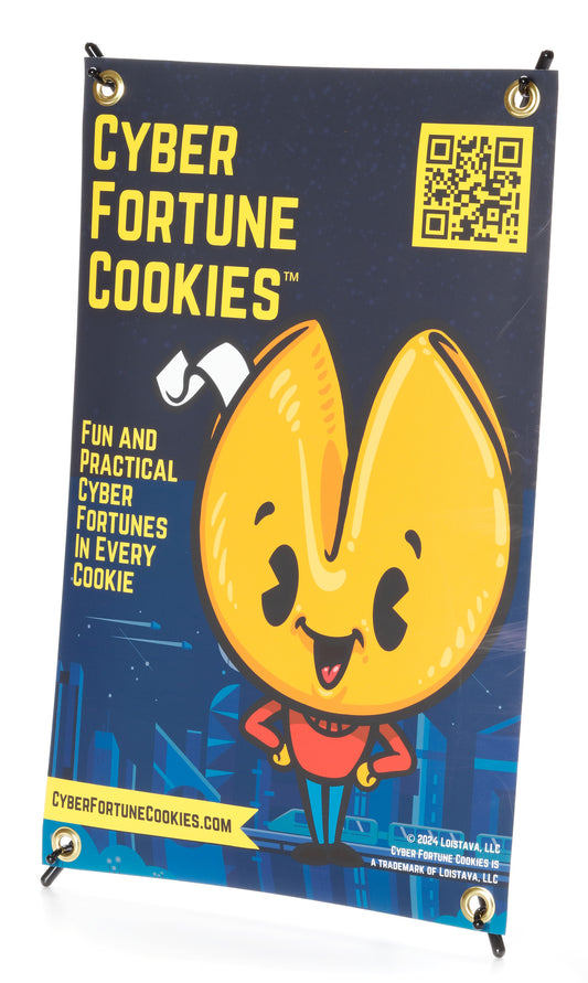 Reusable 11″x17″ Tabletop Banner w/Stand